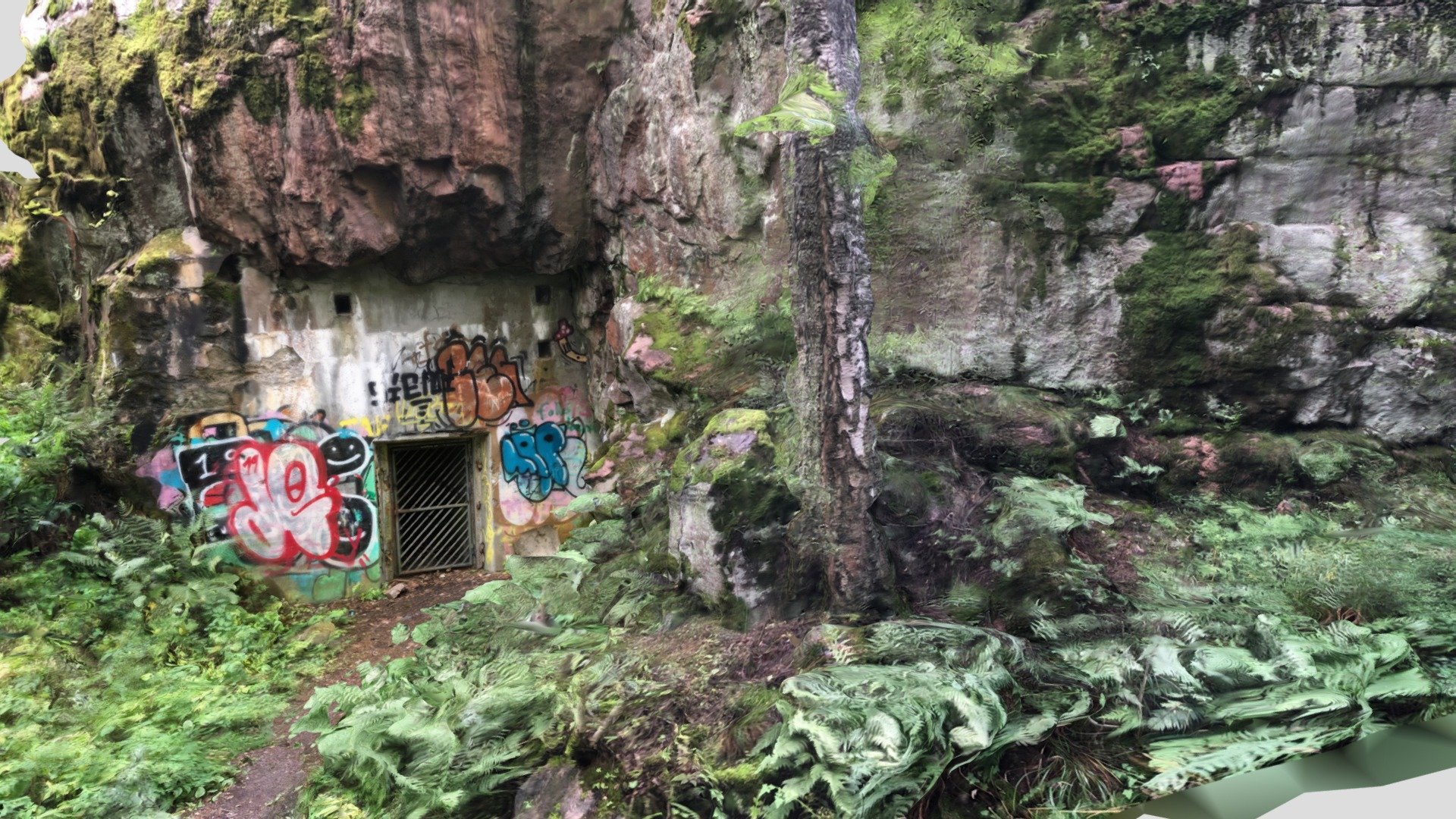 WW1 cave entrance Viikki, Helsinki, Finland