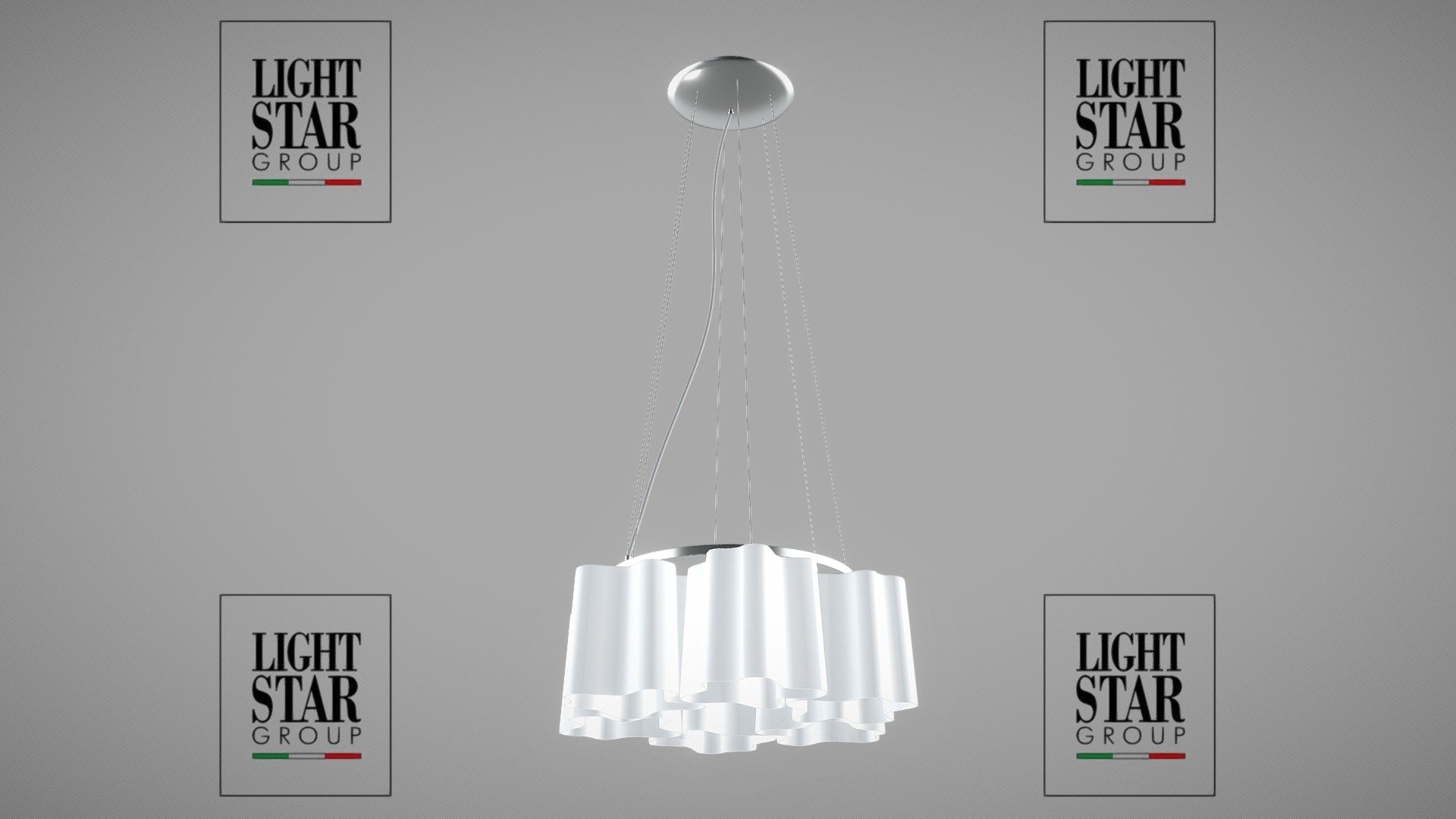 802160 Nubi Lightstar pendant lamp — Sketchfab embed 3D viewer