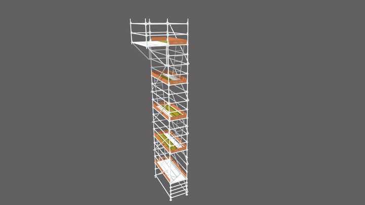 TORRE 2_57 X 1_09 X 9 + RING Y MENSULA 3D Model