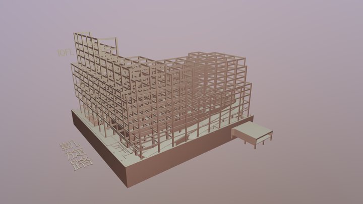 南紡置地廣場-建築-1080117上樑視角 3D Model