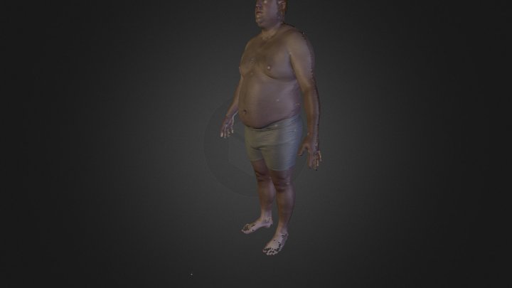 CAESAR anthropometric study subject 82 standing 3D Model