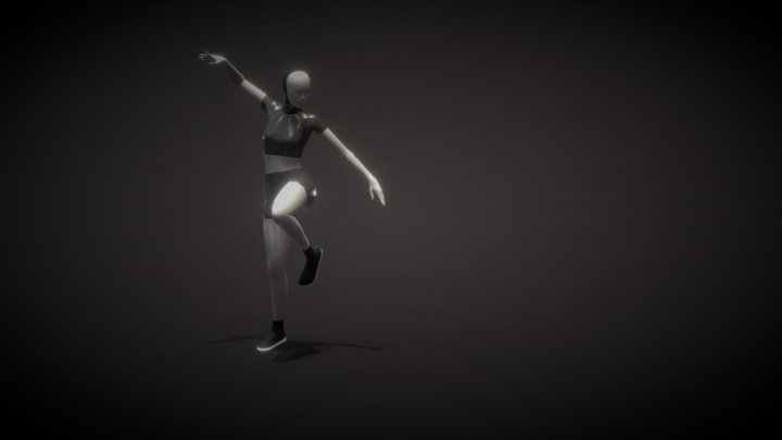 A&M: Lambada solo (120 bpm) - dance animation 3D Model