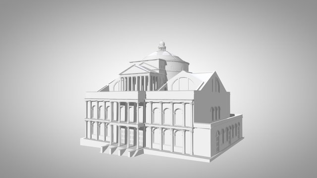 Bramante's Concept for the New St. Peter's 3D Model