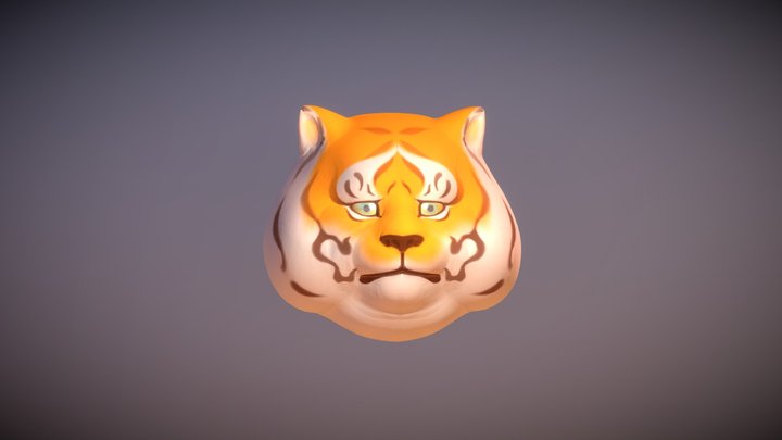Plump Tiger 3D Model