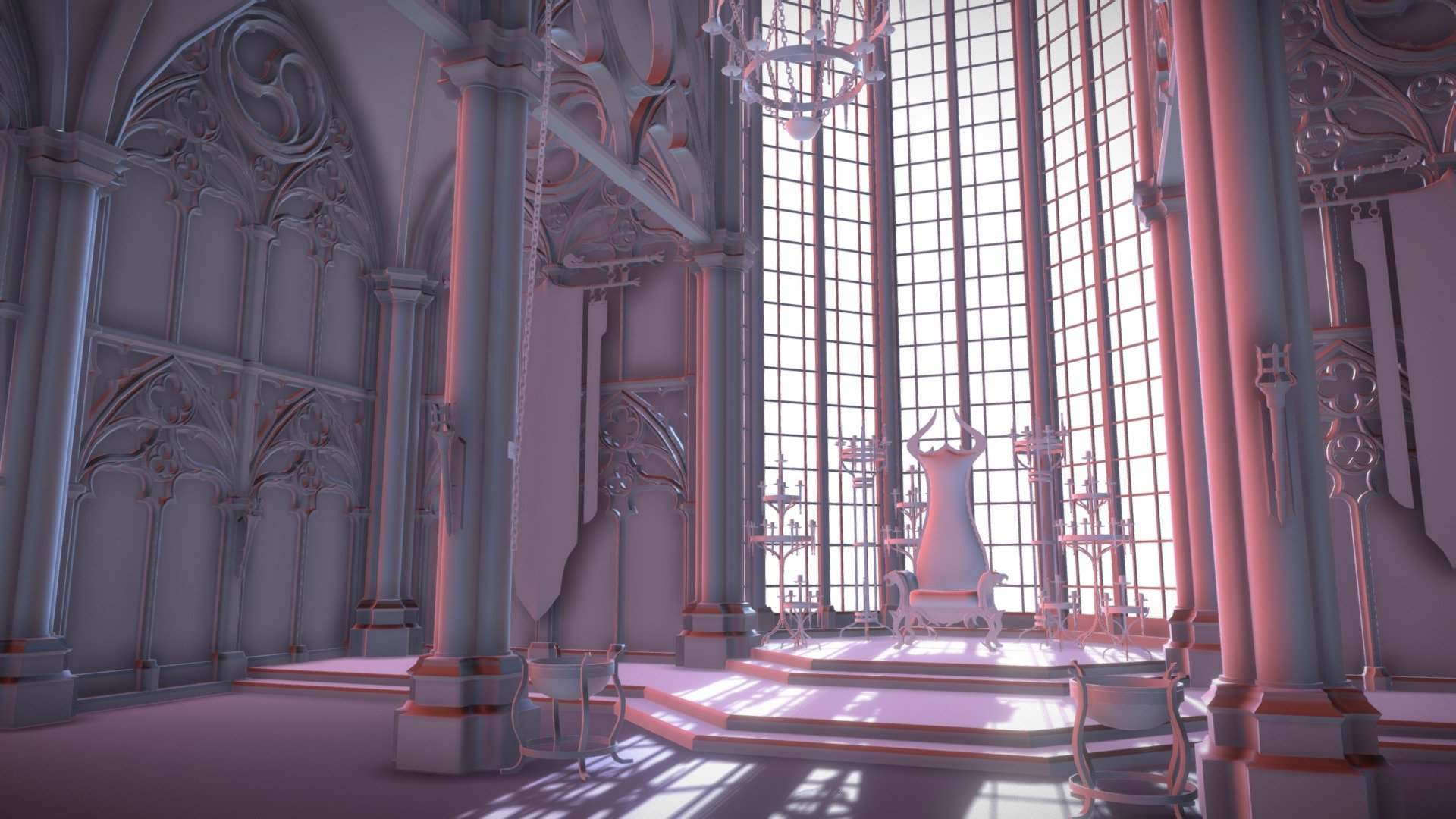 Throne room - 3D model by Maria Stashko (@maria_stashko) [21b28d1]