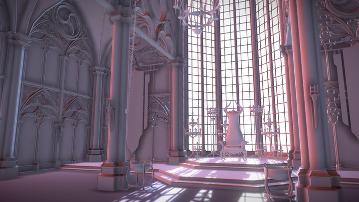 Throne room 3D Model