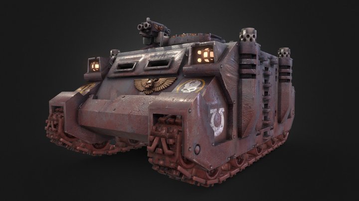 Warhammer 40K Rhino Tank 3D Model