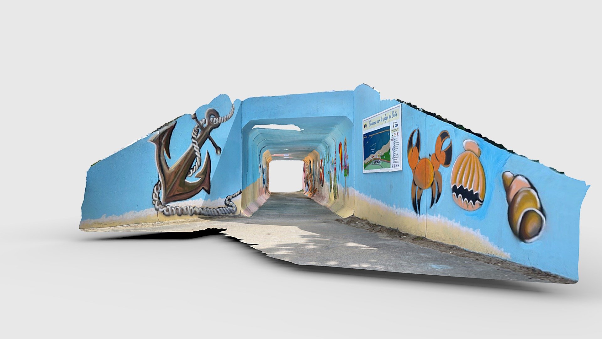 Plage du Butin's tunnel, Honfleur