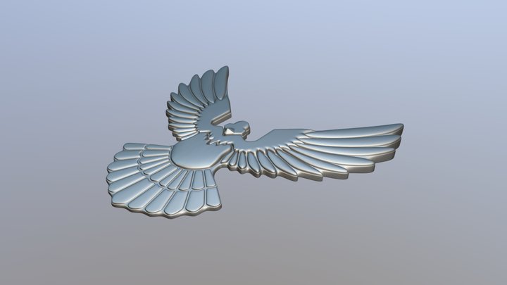 Bird Signet Ring9 3D Model