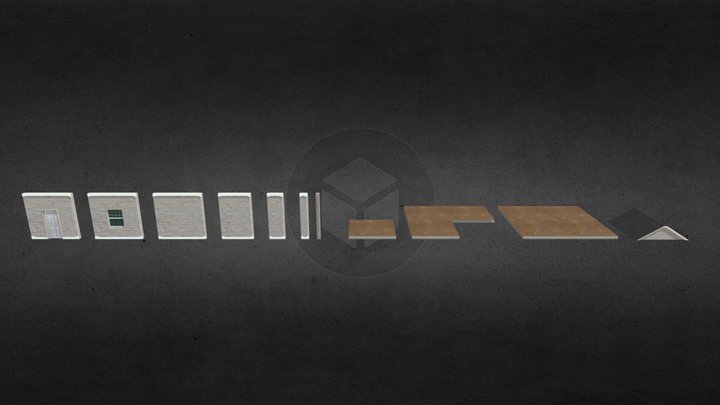 Modular House/AmericanHouse/Modular/Free 3D Model