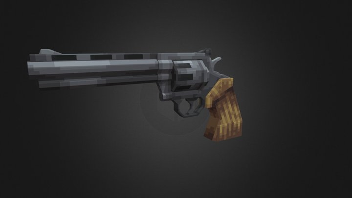 Python revolver 3D Model