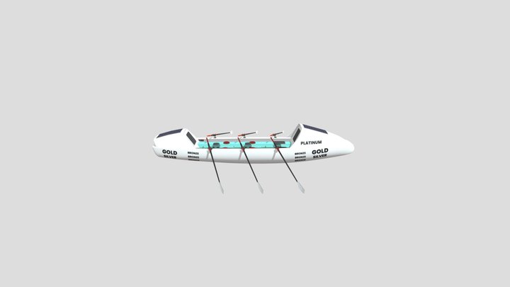 Oarsome Expedition Sponsorship Boat 3D Model