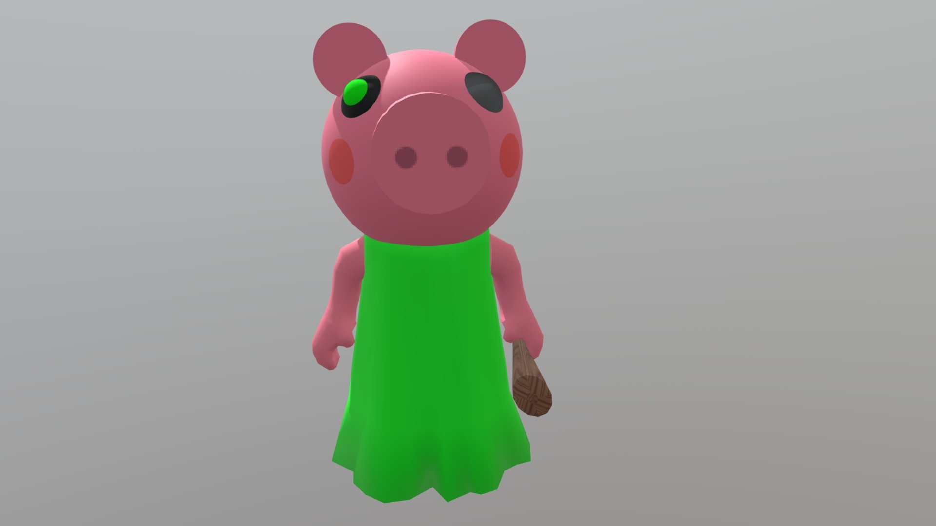 piggy-roblox-3d-model-free green - Download Free 3D model by countryboi ...