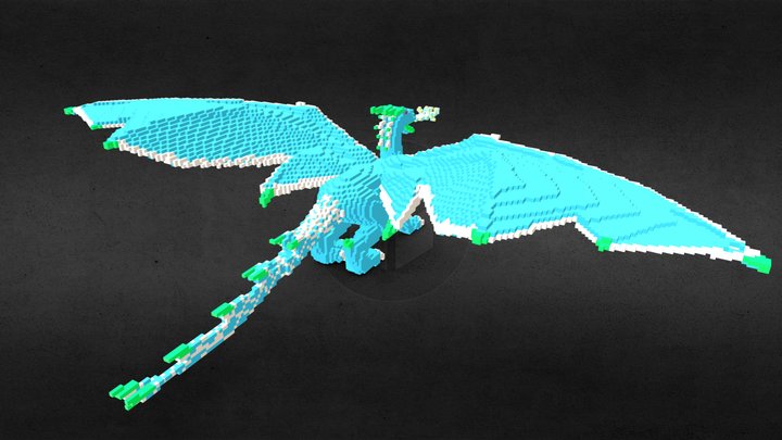 Ice Dragon the raise of Viserion 3D Model