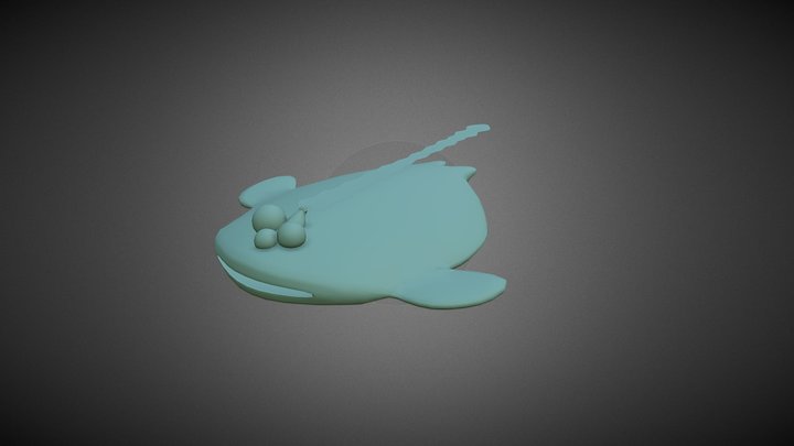 Honours Creatures | Braided Flounder 3D Model