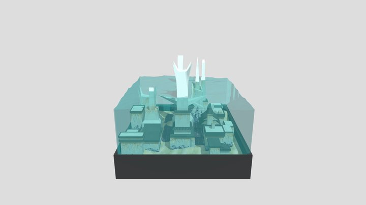 Sunken City 3D Model
