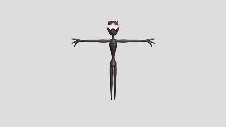Glossy Puppet Blender 3D Model