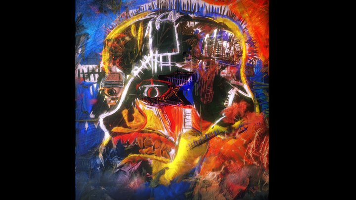Jean-Michel Basquiat - Skull 1981 [Remake] 3D Model