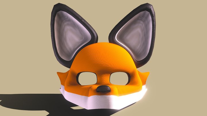 Mask Fox 3D Model