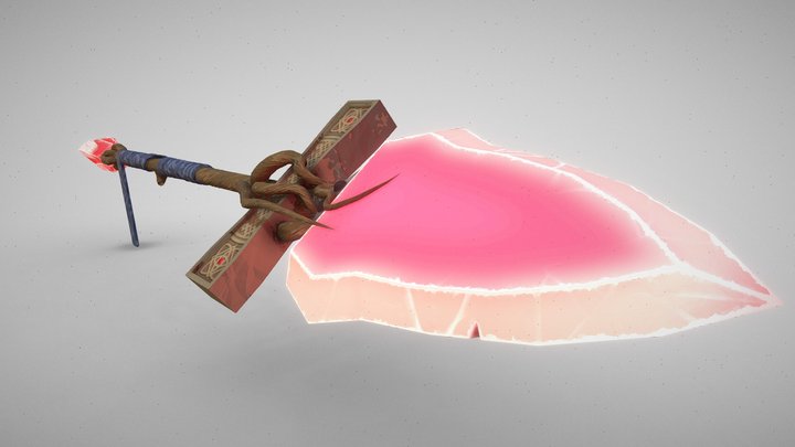 Aether Sword Staff 3D Model