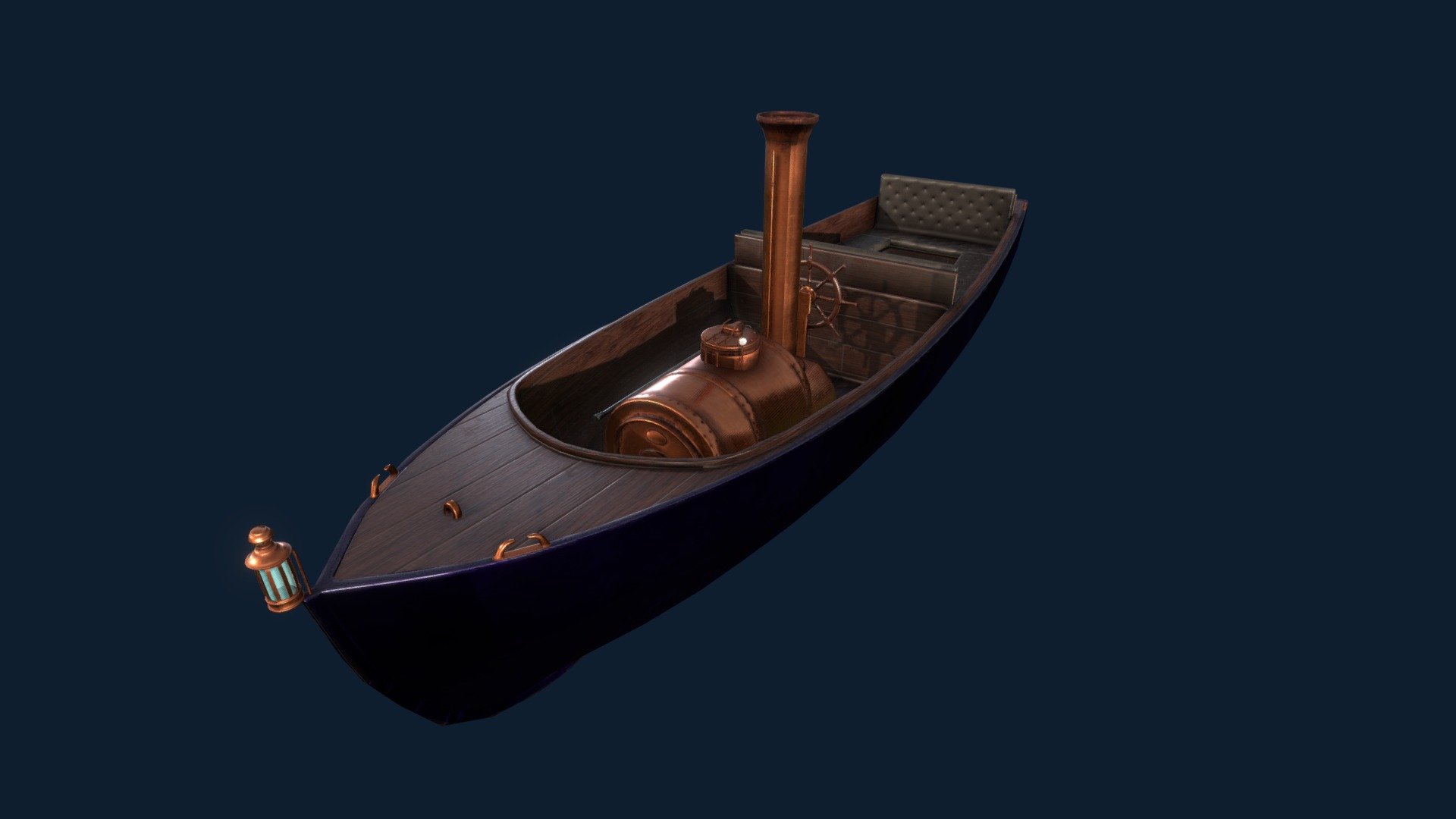 Antique motorboat