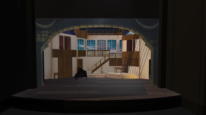 3 ХТС Киселева Алена "Севильский цирюльник" 3D Model