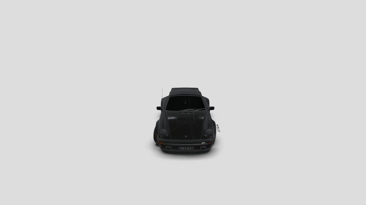 Example of a 1975 Porsche 911 930 Turbo 3D Model