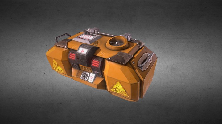 Si-Fi container (Lootbox of death) 3D Model