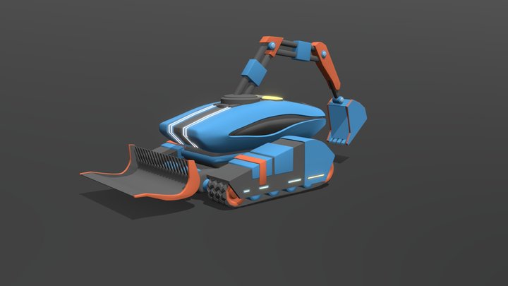 DZ 10.1 Snow blower 3D Model