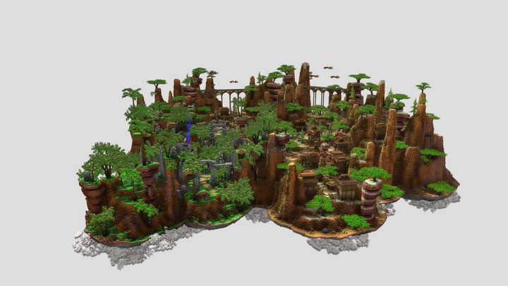 Solstice Sands | 460x410 | SkyBlock Location 3D Model