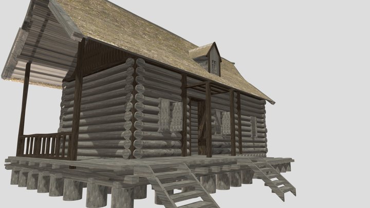 log cabin 3 3D Model