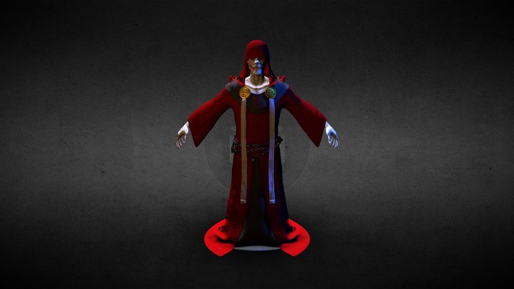 Demon Monk 3D Model