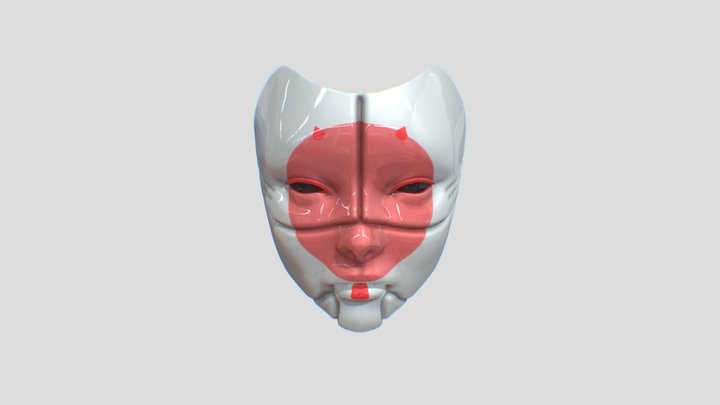 Ghost In The Shell Mask 3D Model