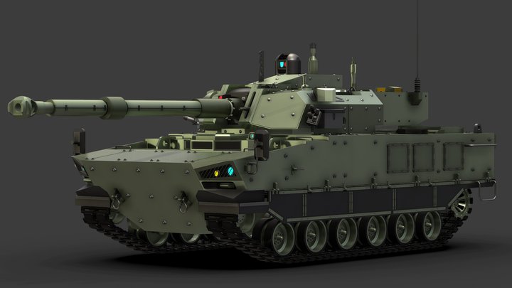 Tank Harimau 3D Model