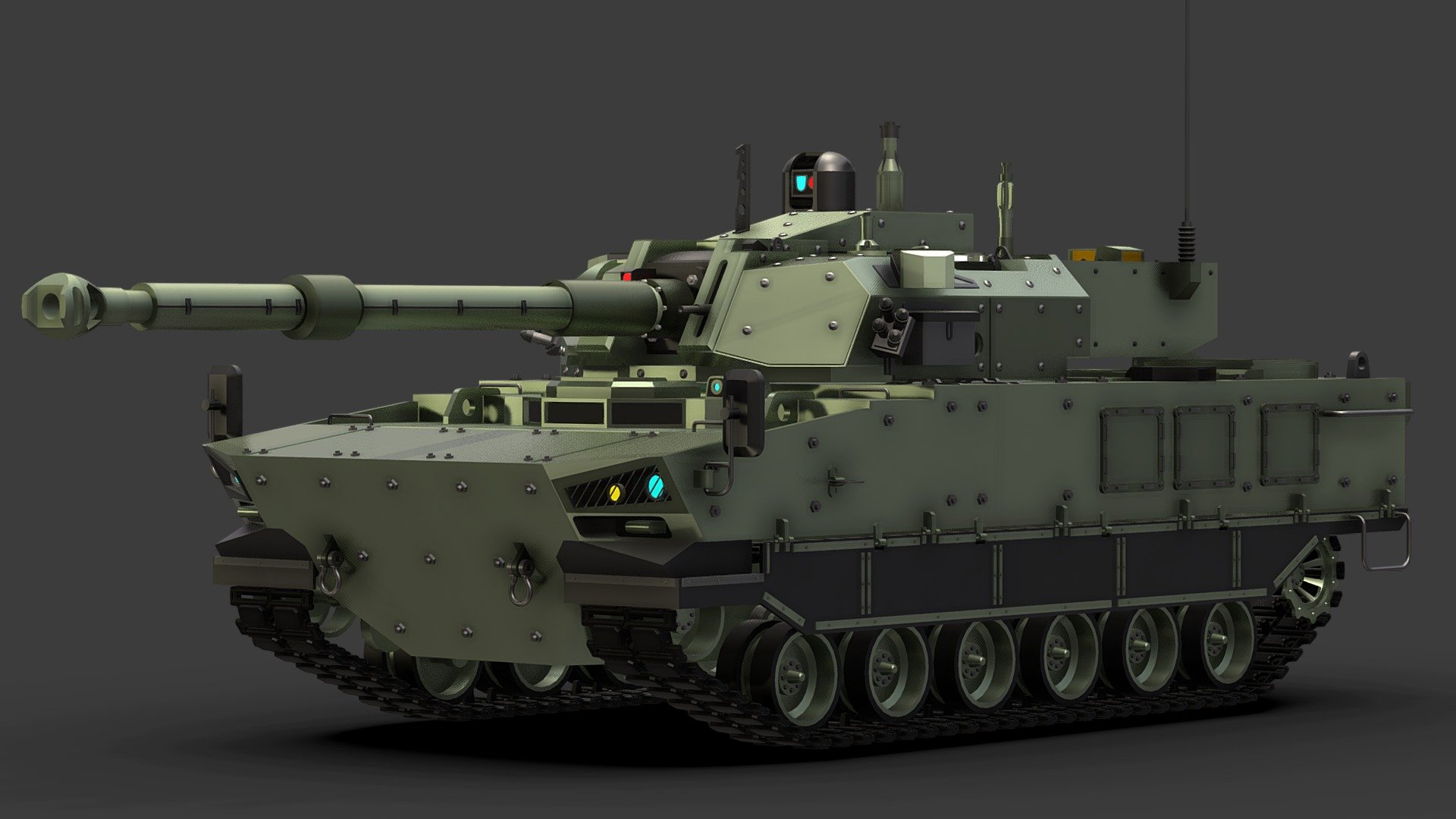 Tank Harimau - Buy Royalty Free 3D model by NA3dmodel [21c21c6 ...