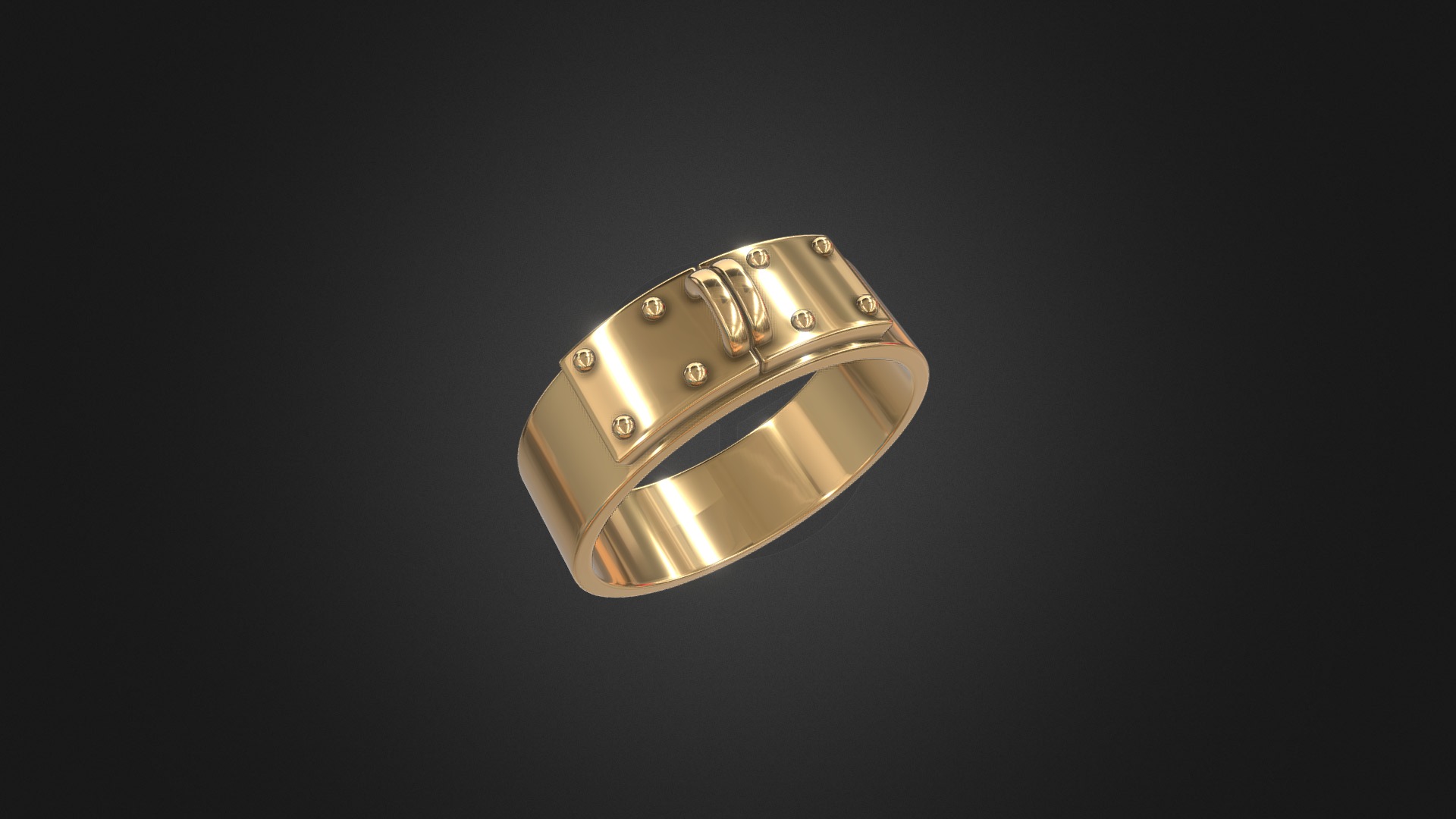 3D model 1071 – Ring - This is a 3D model of the 1071 - Ring. The 3D model is about a silver ring with a diamond.