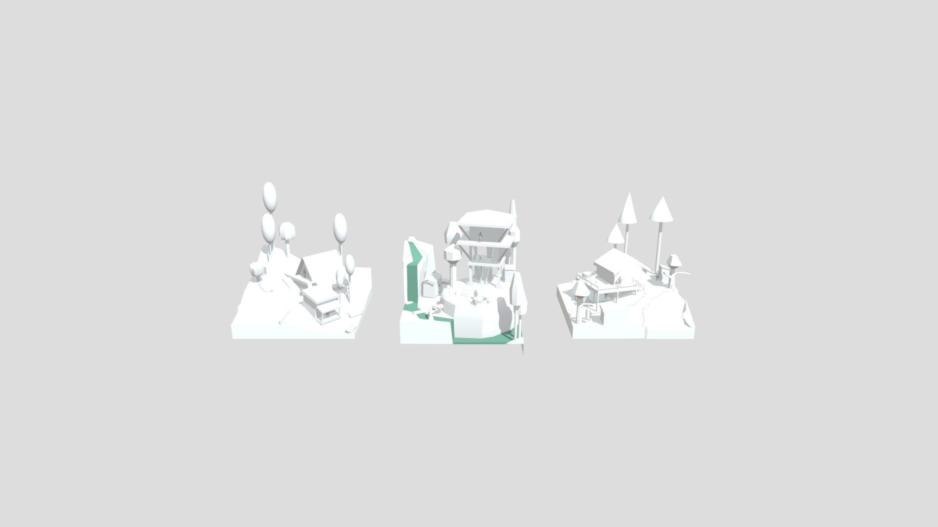 Forest Loner - Blockout - 3D model by Gommers_tijl [21c29c0] - Sketchfab