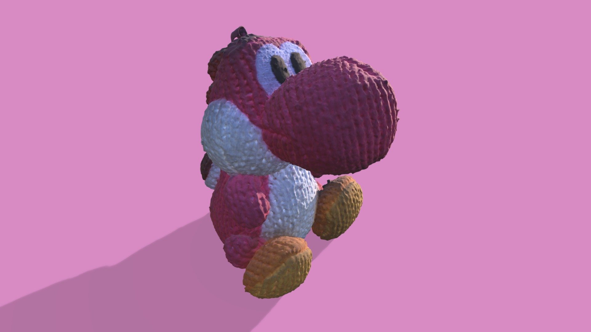 Pink Yarn Yoshi amiibo 3D Scan - Download Free 3D model by ReplicaPrints  (@replicaprints) [21c2c69]