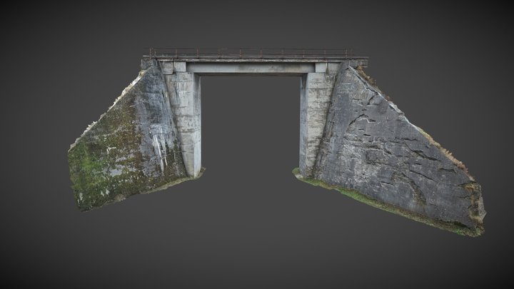 Valšov Railway Bridge 3D Model