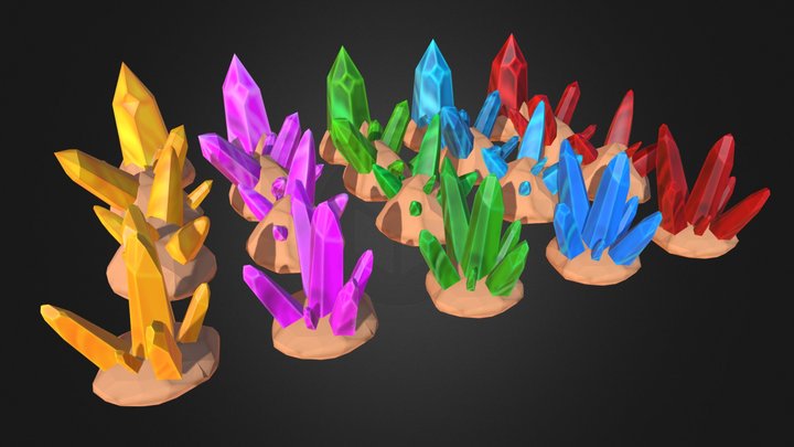Crystal Prop Collection 3D Model