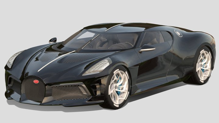 2020 Bugatti La Voiture Noire – Gratis 3D-model STL