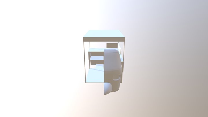 Scooter Taxi 3D Model