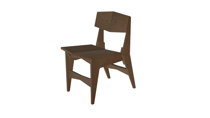 Poly Chair 3D Model