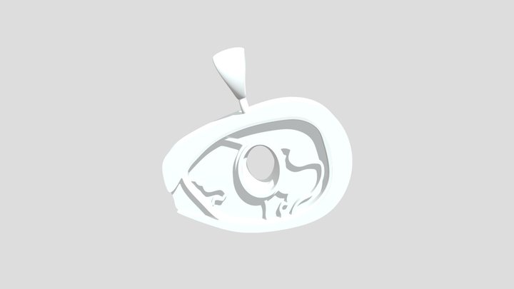 Heterochromic Eye Pendant Base – Modelo 3D gratuito STL