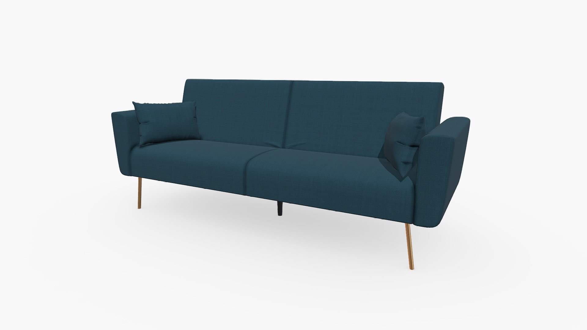 Sofácama Click Clack Marcelo azul Buy Royalty Free 3D model by
