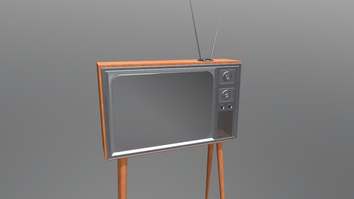 Retro-TV 3D Model