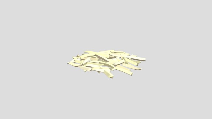 Shredded cheese melted – Kostenloses 3D-Modell STL