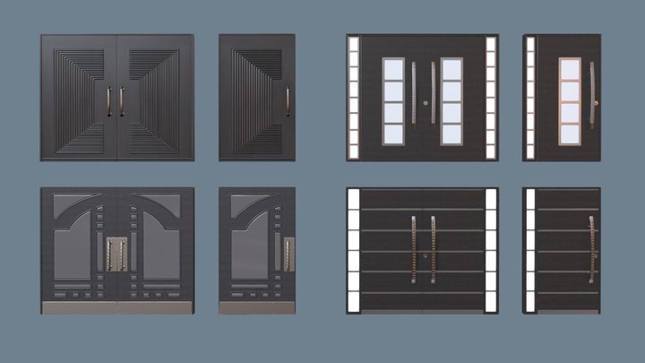 Doors PBR 3D Model