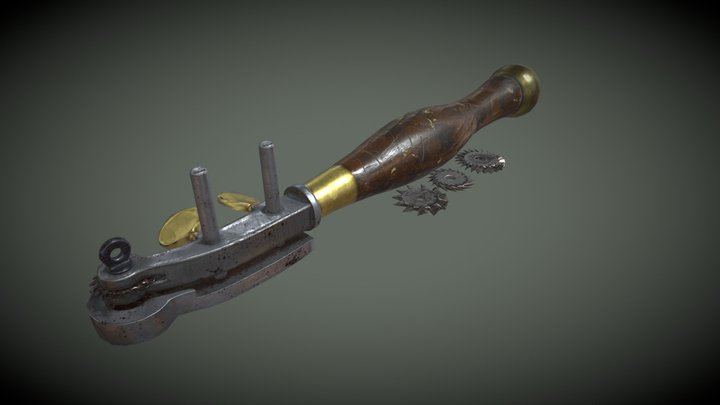 Finn Verbeke - Pricking Wheel Marker with Guide 3D Model