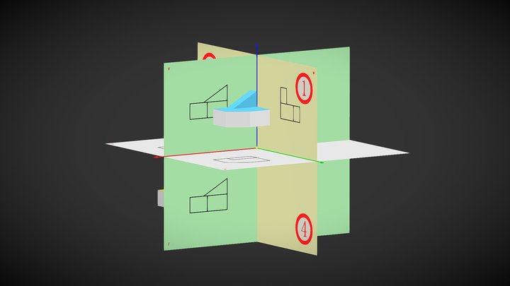 八个分角 3D Model